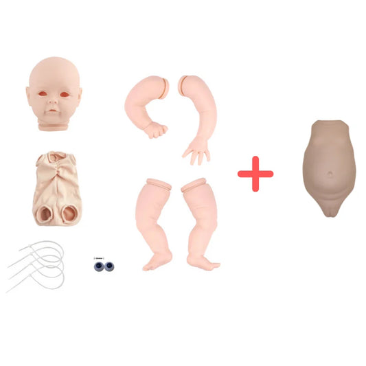 Bebe Reborn Toddler Doll Kit 22 Inches Sue Sue Vinyl Body Unpainted Unassembled Parts DIY Blank Newborn Dolls Molds For Girls