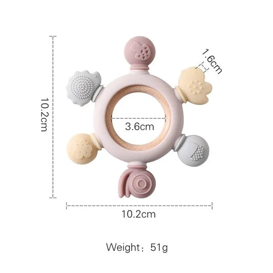 Baby Phone Teether Toy Telephone Sleeping Pacifier Clip Bracelet Simulation Phone Toys Early Educational Learning Toy Kids Gifts